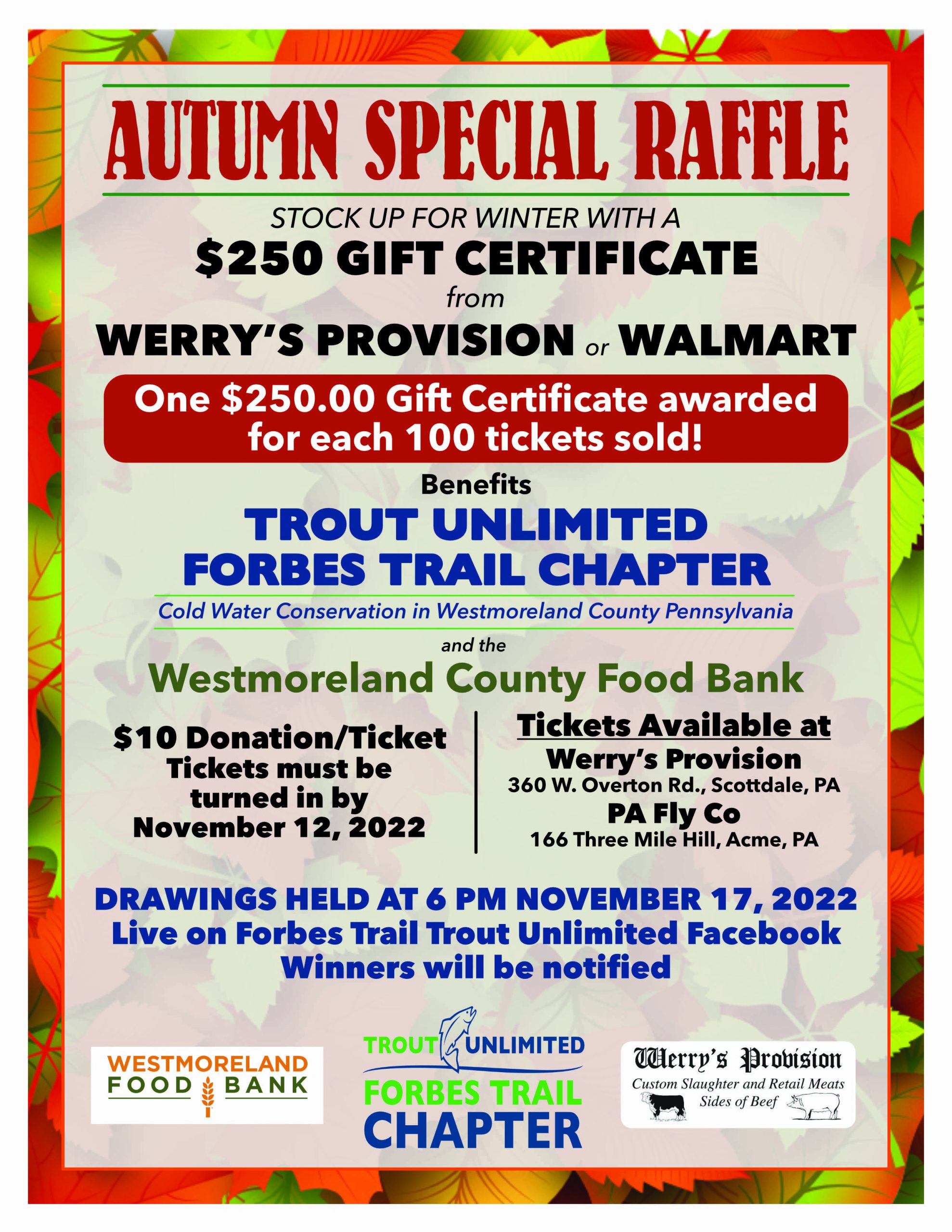 FORBES TRAIL CHAPTER TROUT UNLIMITED Westmoreland County Pennsylvania