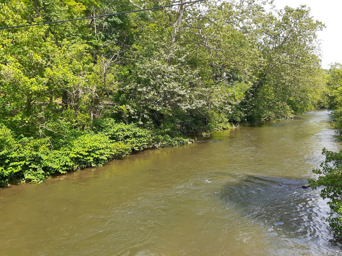 Upstream of Peters Road