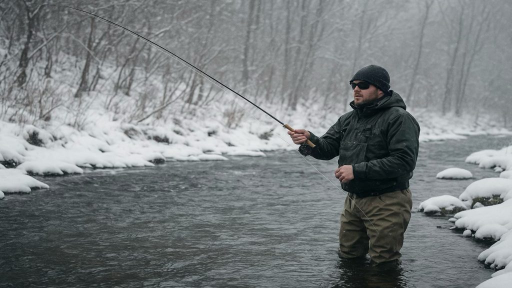 Winter Fisherman